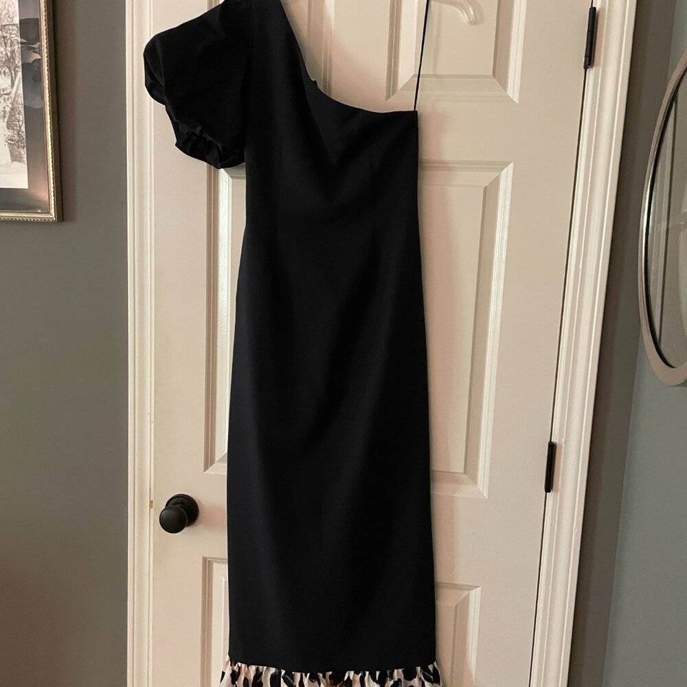 **Ralph Lauren Black One Shoulder Dress**